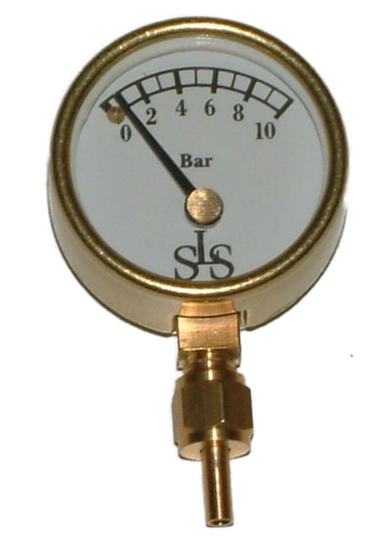 Ø 19 mm Manometer 0 - 10 bar